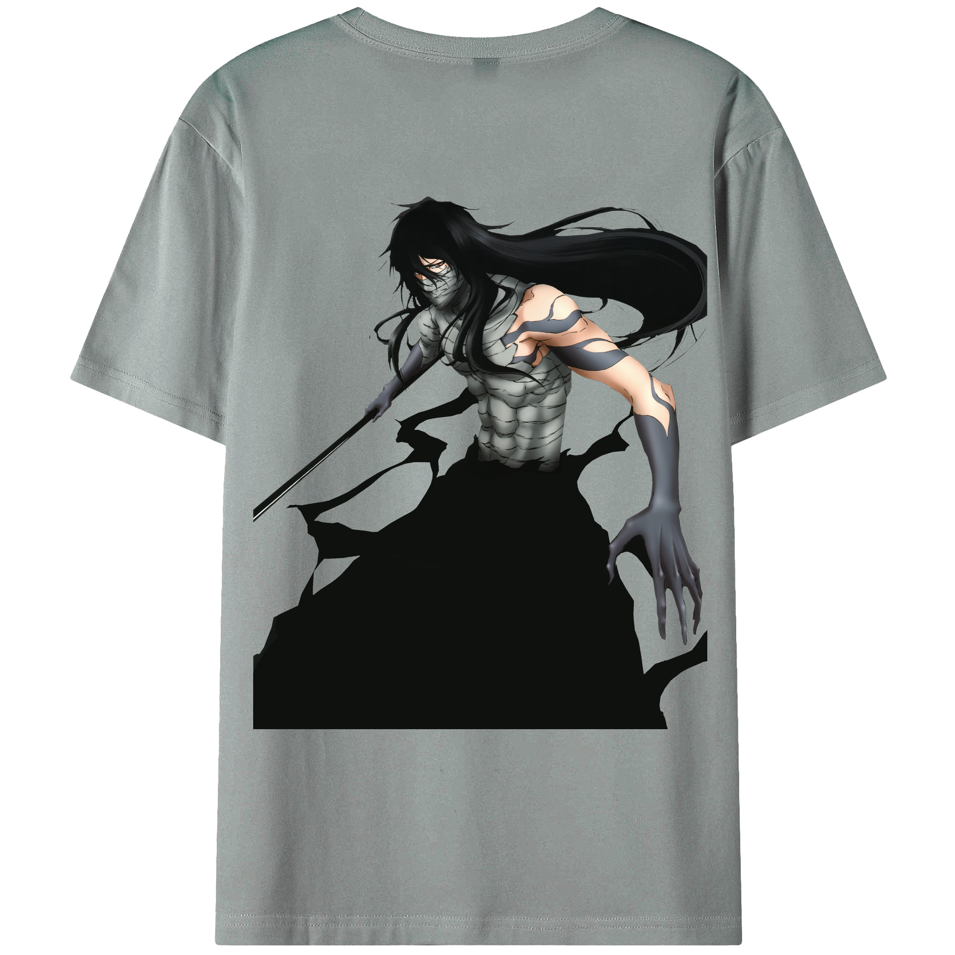 （画像用） ブリーチ 黒崎一護（くろさき いちご）BLEACH Kurosaki Ichigo 綿100％ メンズ半袖Tシャツ（バックプリント） 通気性